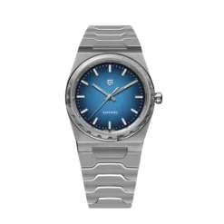 001 Pagani Design PD YS-020 Ultra Thin Classic Seiko VH-31 Silver Blue Dial