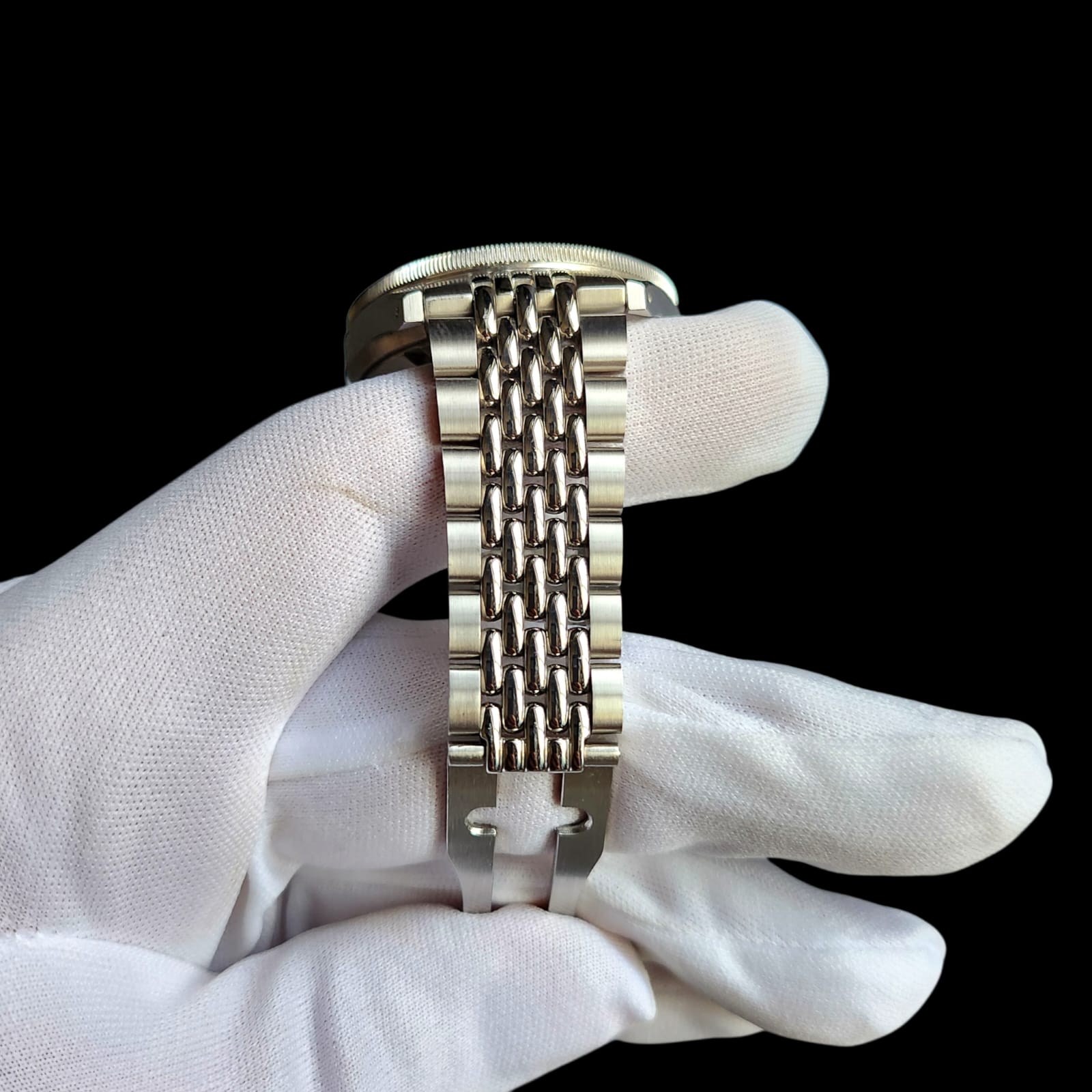 0004 San Martin SN0116-G-V6 GMT NH-34 39.5mm Blue Dial Watch Slightly Used - Image 5