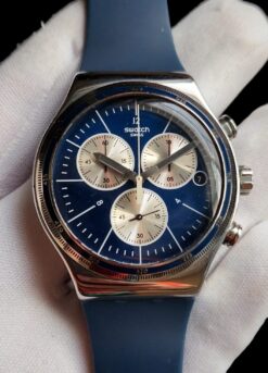 001 Swatch Irony Chrono Wales YVS410G 44mm Watch