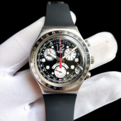 004 Swatch 42mm Men's Irony Chronograph Get Fly Back Watch