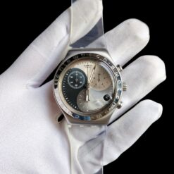 009 Swatch Men's 42mm Irony Diaphane Chronograph Watch