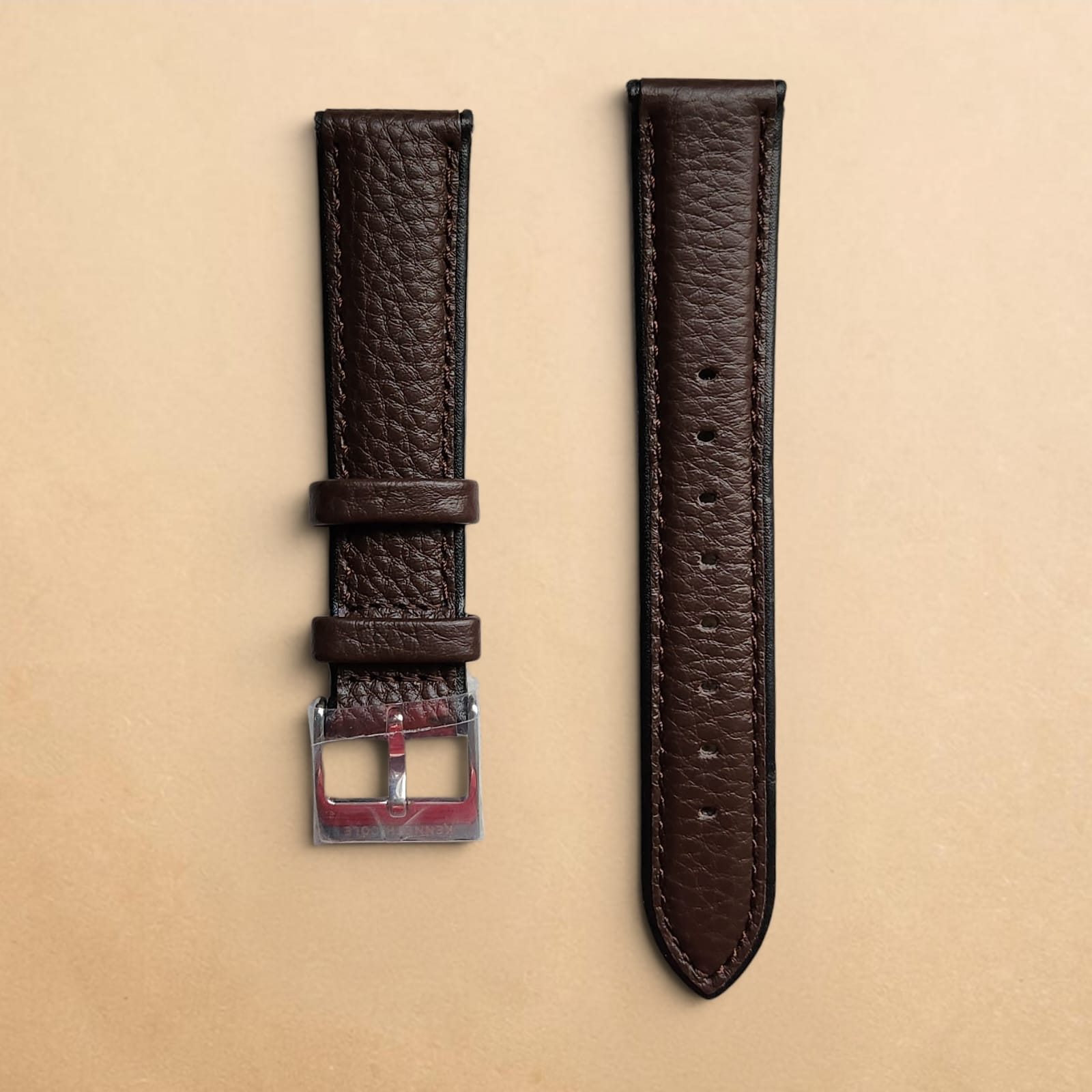 006 Kenneth Cole New York Brown Genuine Leather Strap 20mm