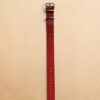 005 Red Premium Leather Nato Strap 18mm