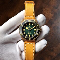 001 IXDAO MILI-Diver CUSN8 Bronze With Green Fume Dial With PT5000 Movement