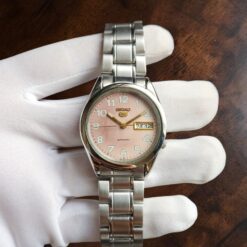 012 Seiko 5 Very Rare Pink Dial With Natural Patina 1997 Watch