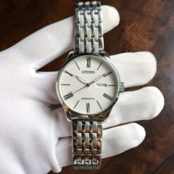 011 Citizen NH8350-08A With Clous de Paris/Hobnail Pattern Dial Watch