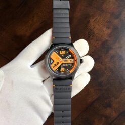 017 Fila Active Italian Orange Logo With Aftermarket Tommy Strap Watch