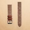 005 Coach New York Brown Textured Genuine Leather 18mm Strap