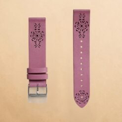 005 Coach New York Tea Pink Engraved Genuine Leather 18mm Strap
