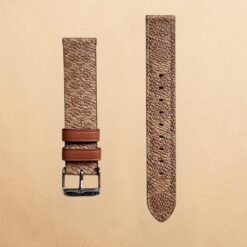 005 Coach New York Brown Textured Genuine Leather 18mm Strap