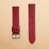 005 Coach New York Deep Red Genuine Leather 18mm Strap