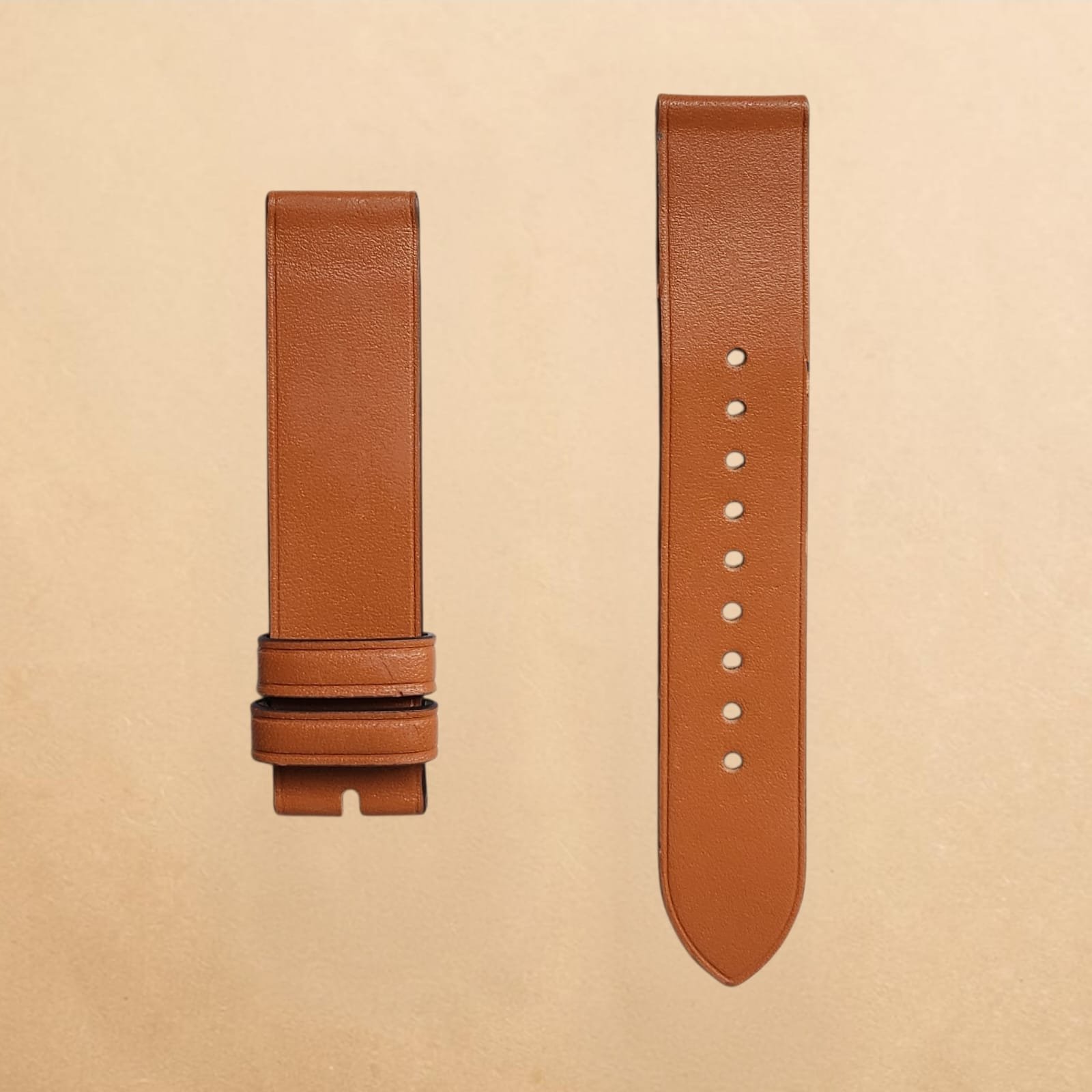 005 Coach New York Tan Brown Genuine Leather 18mm Strap
