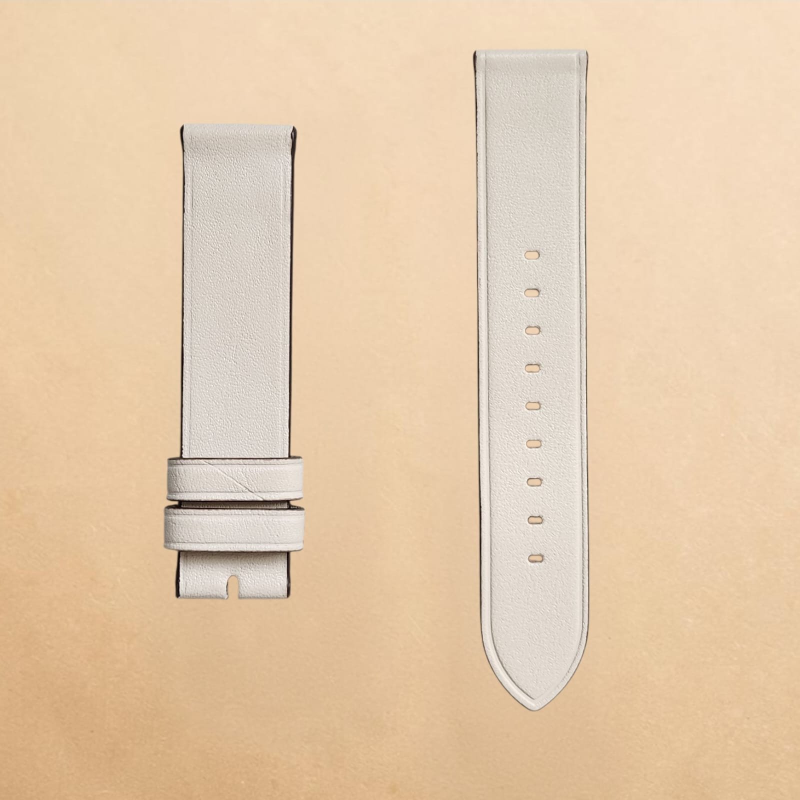 005 Coach New York Cream Colour Genuine Leather 18mm Strap