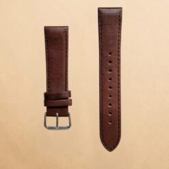 009 Dark Brown Genuine Leather 20mm Strap