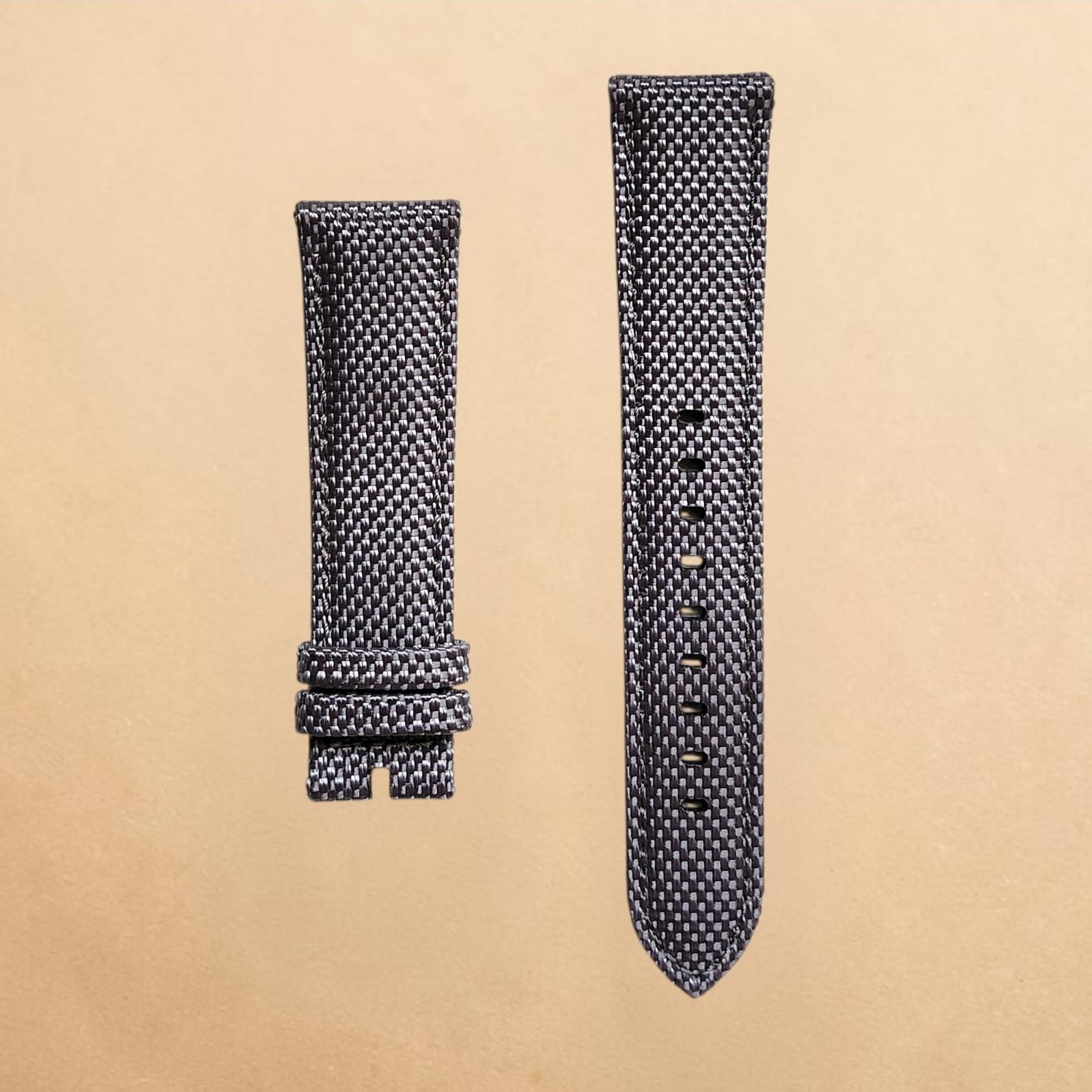 009 Premium Grey Nylon Upper With Genuine Leather Back 20mm Strap