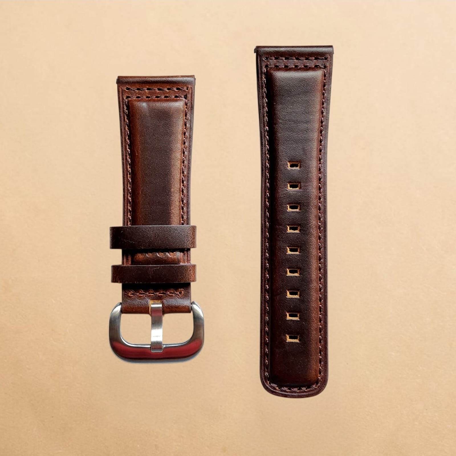 001 Genuine Premium Oiled Veg-Tan Leather 28mm Strap