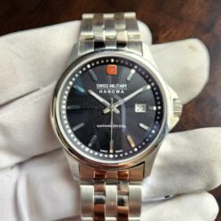 Swiss Military Hanowa Ultra-Thin Concentric Circles Patterned Dial Watch