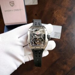 005 Pagani Design PD-YS018 Tonneau-Shaped Skeleton Mechanical Watch