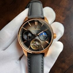 003 Pagani Design PD-YS021 Smoke Gray Rose-Gold Open-Heart Tourbillon Edition Watch