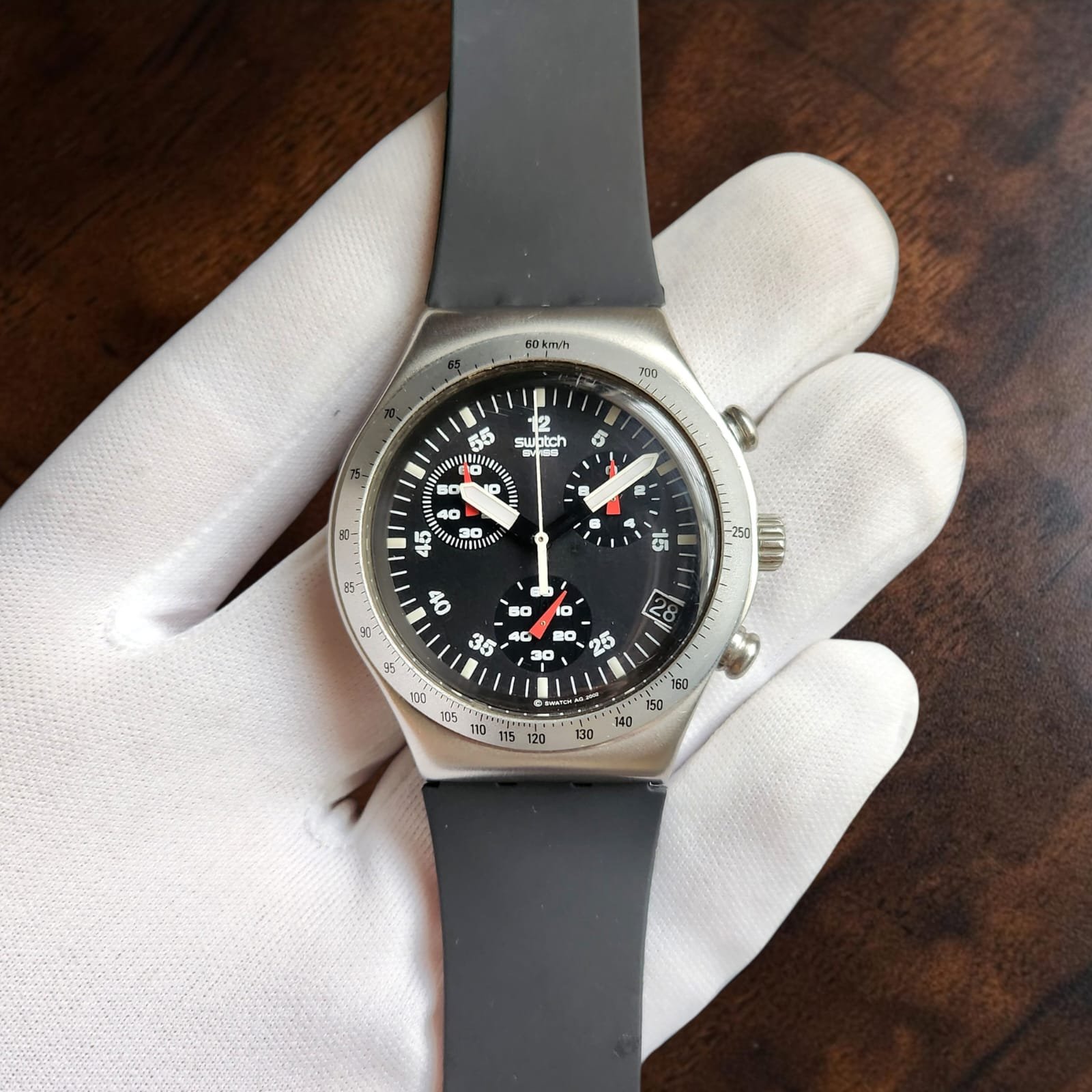 015 Swatch Irony Chrono Wildly Aluminium Case Watch