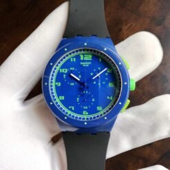 017 Swatch Chrono Blue Green CSUSN400 Watch