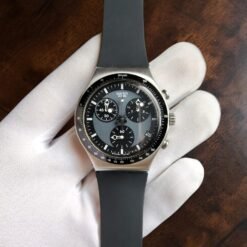 020 Swatch Irony Chrono "Windfall" YCS410GX Dark Grey Dial Steel Watch