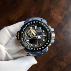 0001 Casio G-Shock Gulfmaster GWN-1000 Navy Blue Edition Slightly Used Some Wearing Marks On The Strap Rest Mint Condition Watch