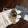 002 Citizen Corso Eco-Drive Two-Tone BM7334-58E Black Sunray Dial Watch