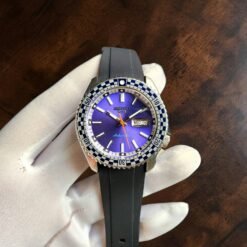 Seiko 5 Special Edition MOD Watch Purple Dial With 7S26 Inside.